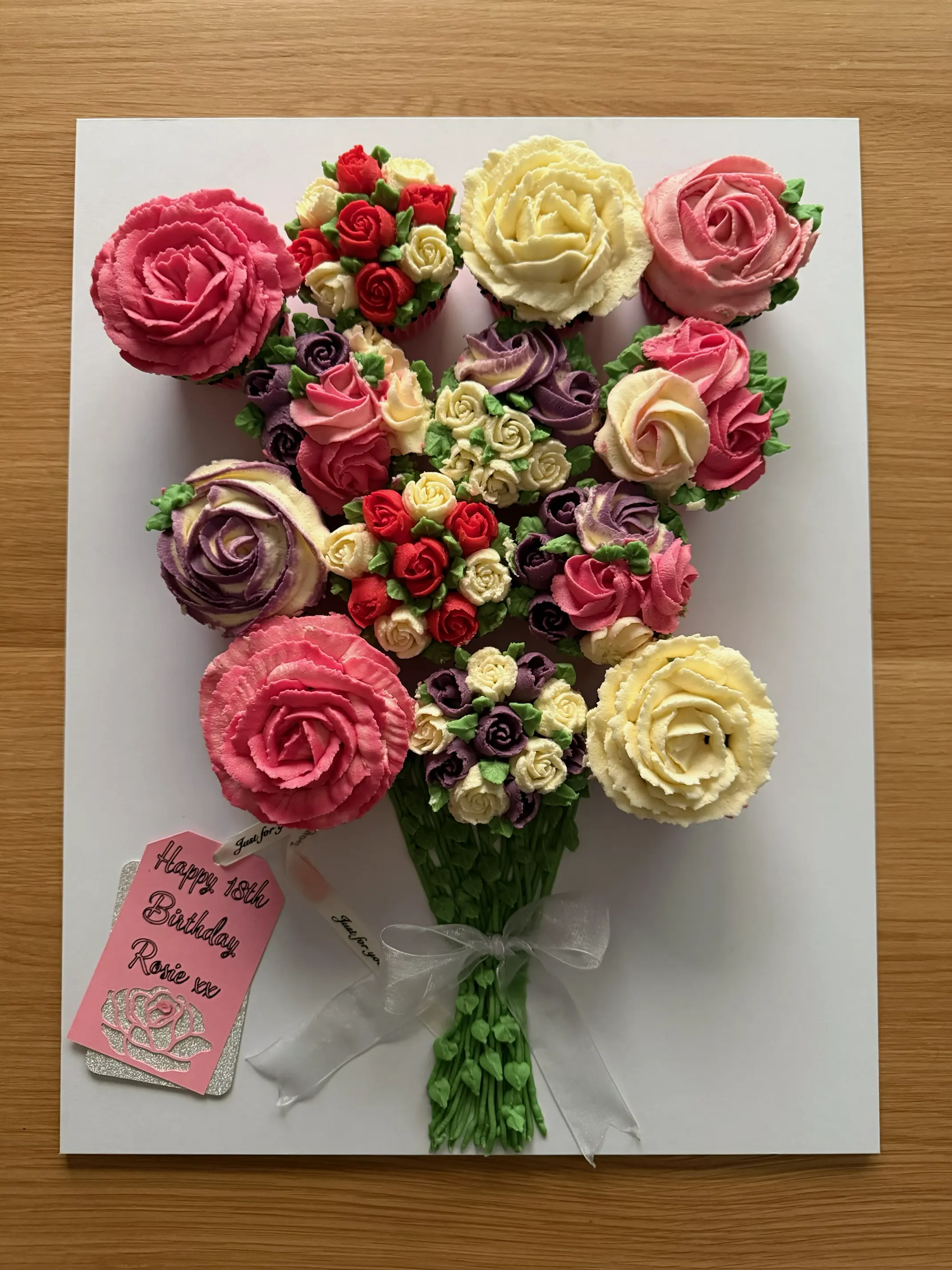Cupcake flower bouquet